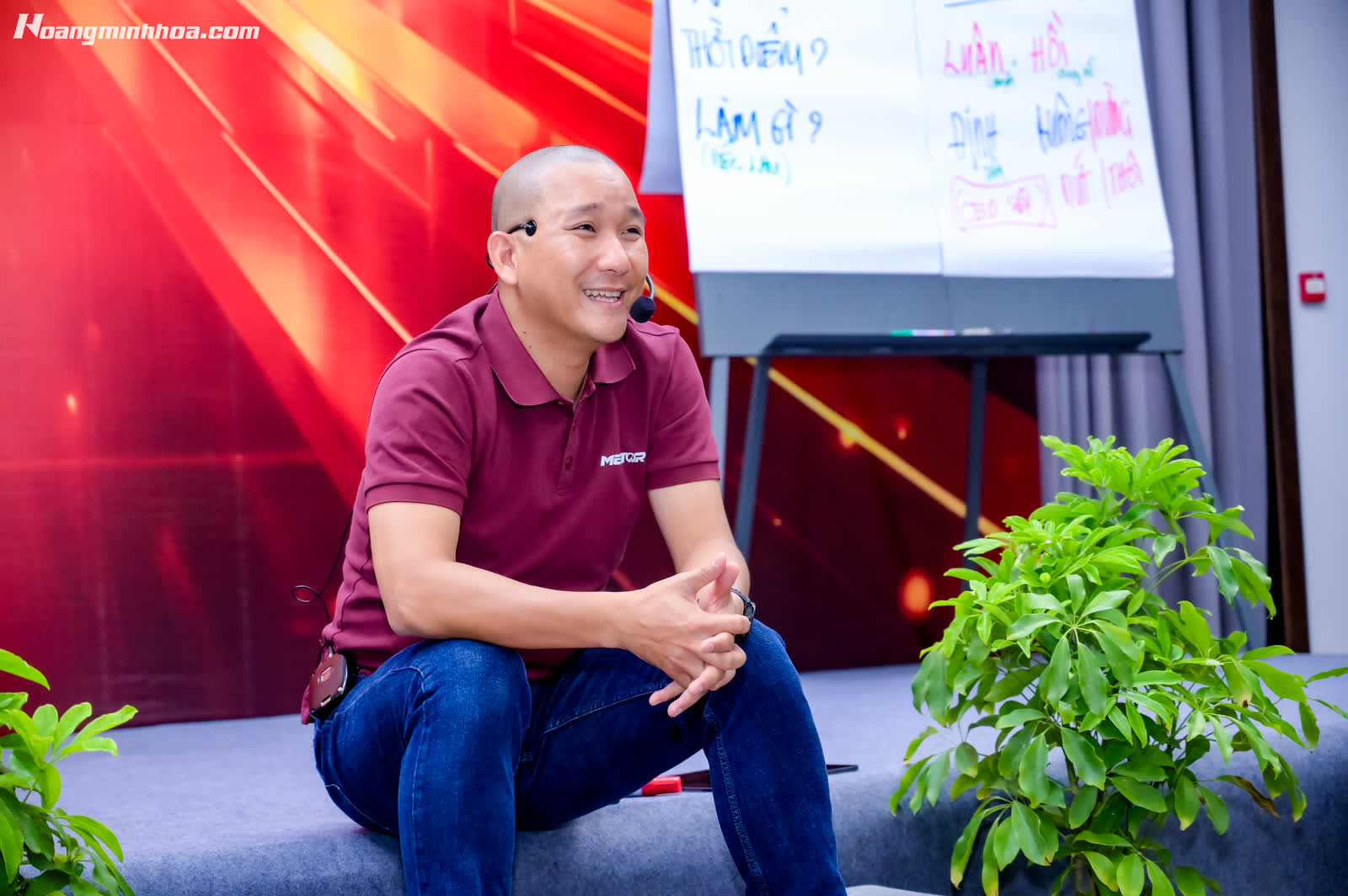 Hoàng Minh Hóa chia sẻ gần gũi trong buổi đào tạo