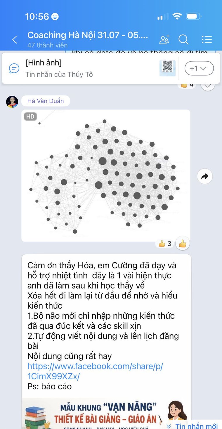 Học viên Hà Văn Duẩn khoe bộ não tri thức và hệ tự động viết nội dung dựng sau khoá học